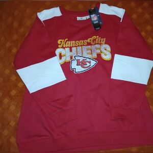 kansas city chiefs Womens Sweater Top Sz XL NWT